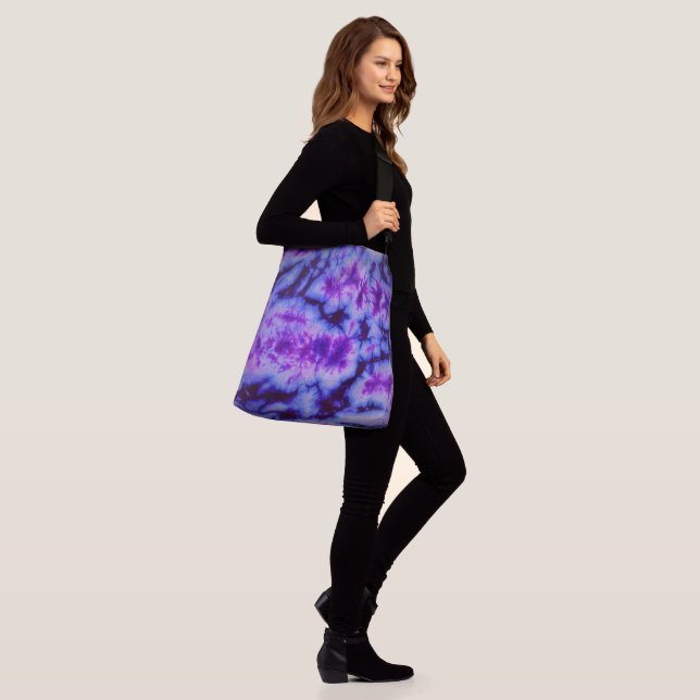 Sac Ajustable Teinture de lacet dans les tons bleu et violet (Sur le modèle)