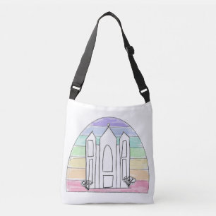 Sac Ajustable Temple LDS Salt Lake City coucher de soleil arc-en