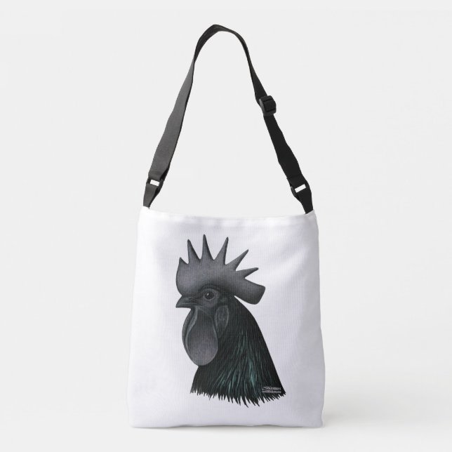Sac Ajustable Tête de Rooster Ayam Cemani (Dos)