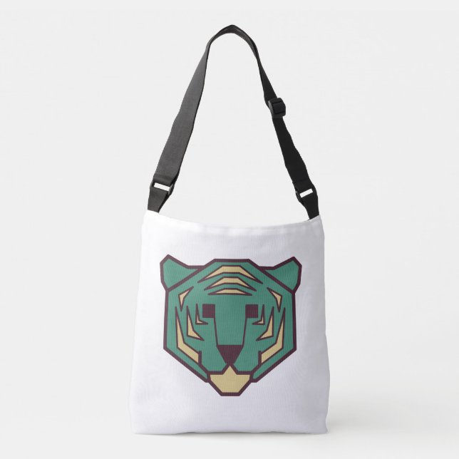 Sac Ajustable Tête de tigre bleue (Devant)