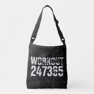 Sac Ajustable Texte usé et rayé Workout 247365 vintage
