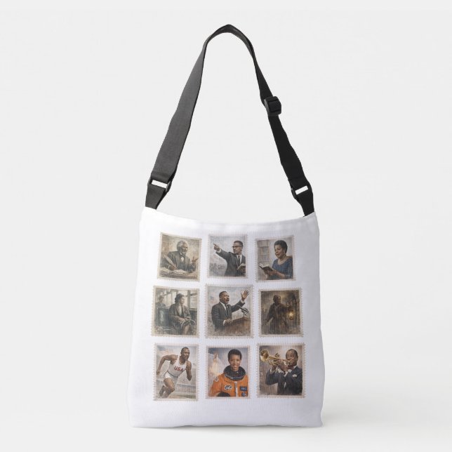 Sac Ajustable Timbres sur l'histoire des Noirs (Devant)