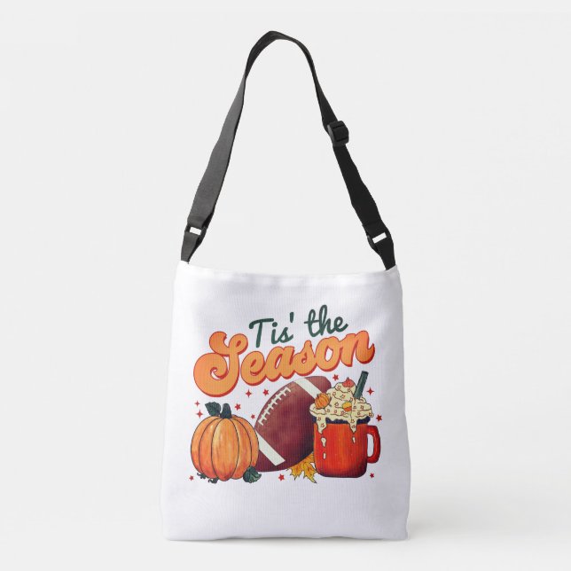 Sac Ajustable Tiss the Season Automne Citrouilles et Football (Dos)
