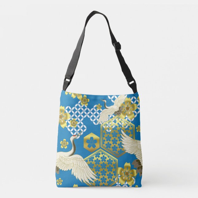 Sac Ajustable Tissu japonais inspiré par le motif Kimono (Dos)
