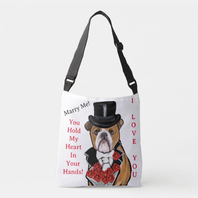 Sac Ajustable Toilettage de Bouledogue (Devant)