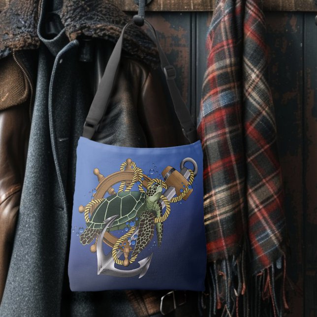 Sac Ajustable Tortue de mer bleu vert (Créateur téléchargé)