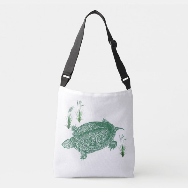 Sac Ajustable Tortue de mer verte (Devant)