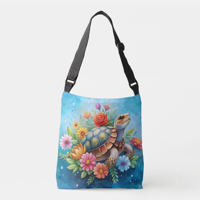 Sac Ajustable Tortue florale (Devant)