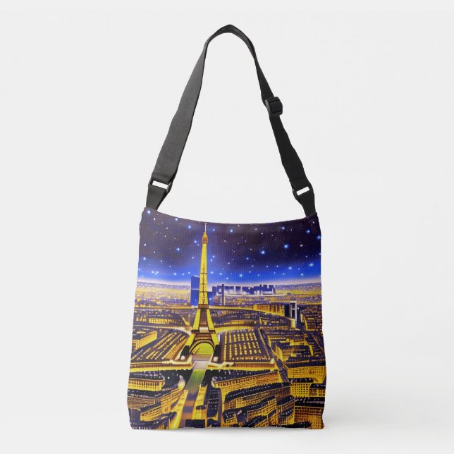Sac Ajustable Tour Eiffel et Paris sous les étoiles (Devant)