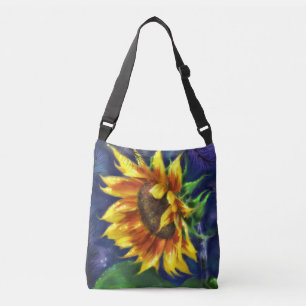 Sac Ajustable Tournesol à la nuit Fleur bleu jaune floral