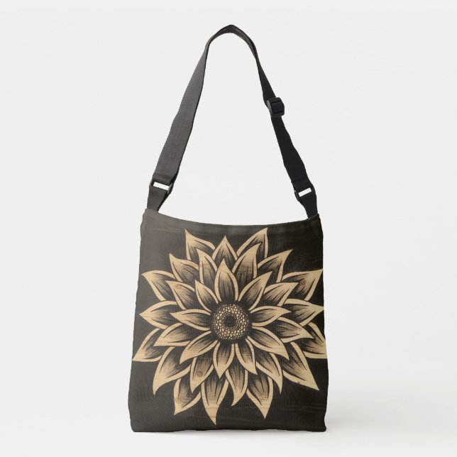 Sac Ajustable Tournesol foncé Fourre-tout (Devant)
