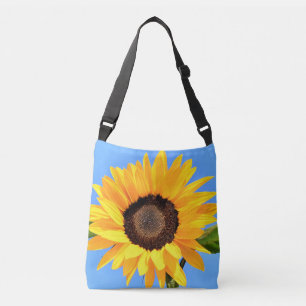 Sac Ajustable Tournesol jaune contre soleil sur ciel bleu - été
