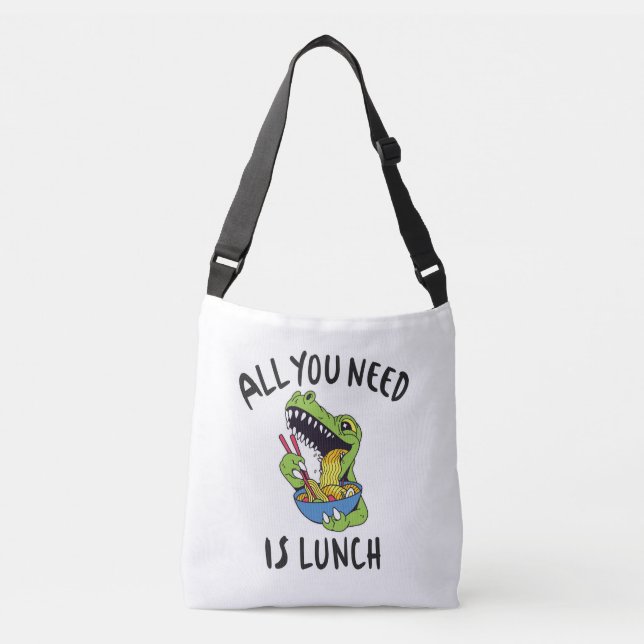 Sac Ajustable Tout ce dont tu as besoin, c'est de déjeuner (Devant)