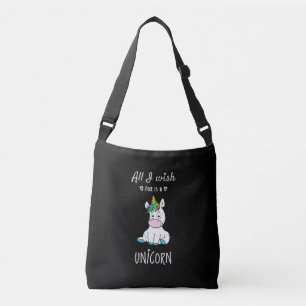 Sac Ajustable Tout ce que je souhaite est une licorne