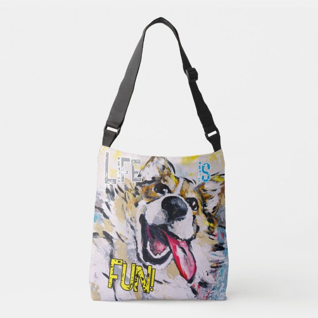 Sac Ajustable Tout sourire Life is fun! (Devant)