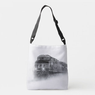 Sac Ajustable Trains de train noir et blanc