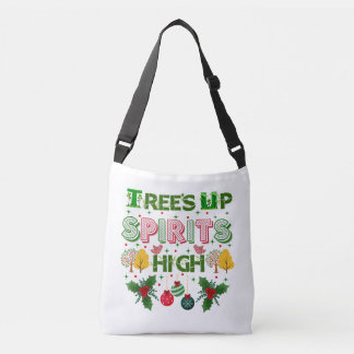 Sac Ajustable Trees up spirits high christmas holiday graphic
