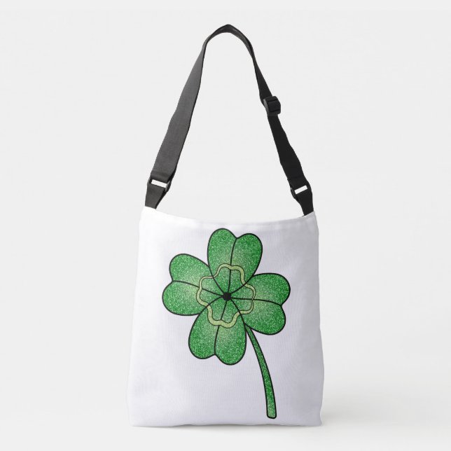 Sac Ajustable Trèfle à quatre feuilles pailleté (Devant)