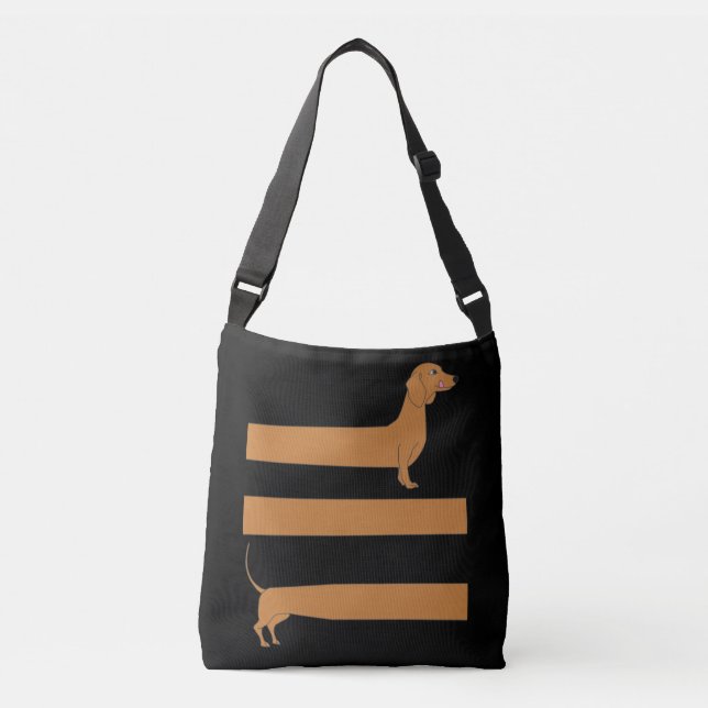 Sac Ajustable Très long Dachshund drôle (Devant)