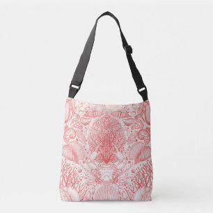 Sac Ajustable Trésors de plage en rouge corail