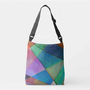 Sac Ajustable Triangles modernes, colorés, trapézoïdes forme l'a