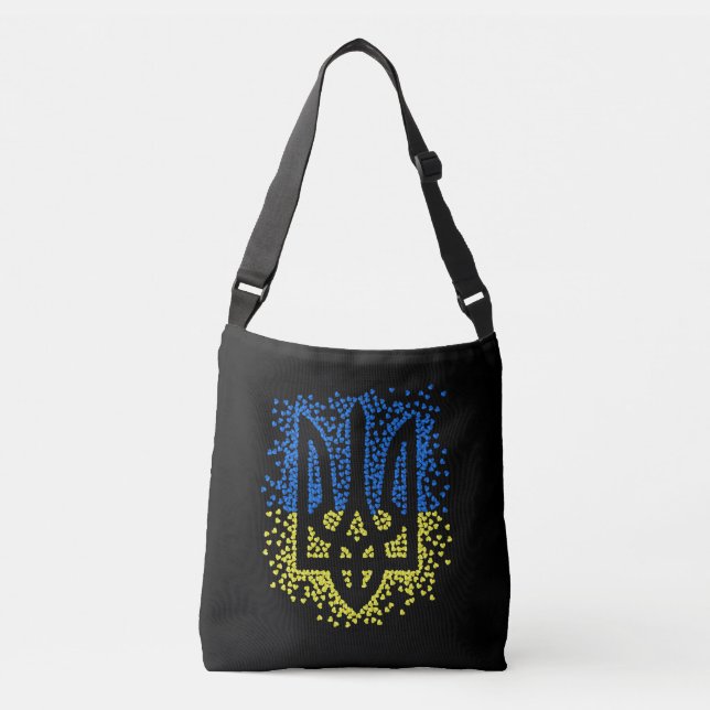 Sac Ajustable Trident de l'emblème ukrainien tryzub dispersant l (Devant)