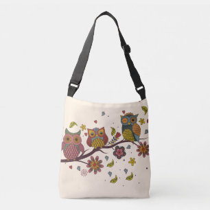 Sac Ajustable Trois hiboux sur branche