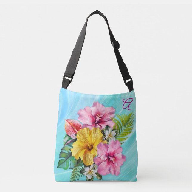 Sac Ajustable Tropical Hibiscus Flowers Bridesmaid (Devant)