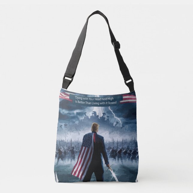 Sac Ajustable Trump avec le drapeau américain sur le dos, debin (Devant)