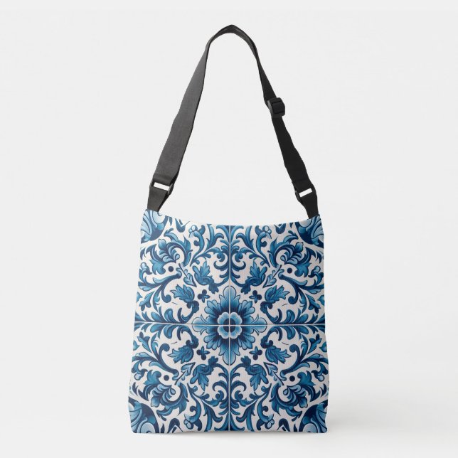 Sac Ajustable Tuile bleue portugaise (Devant)