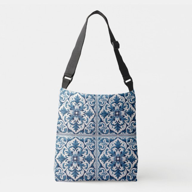 Sac Ajustable Tuile bleue portugaise (Devant)