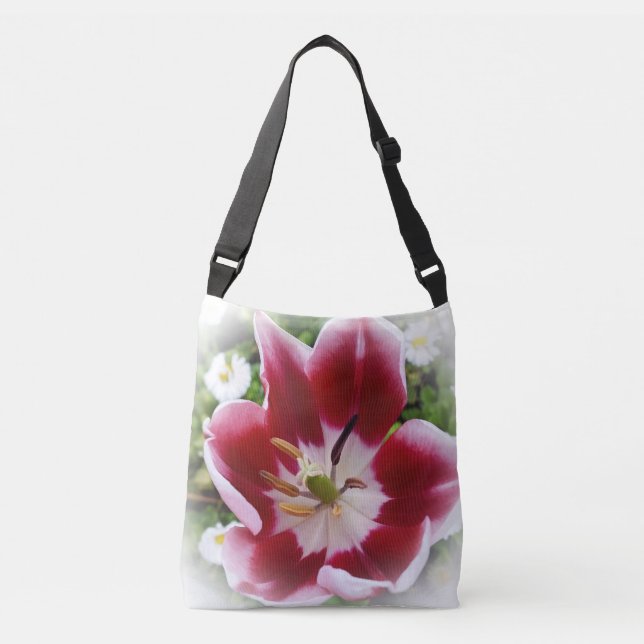 Sac Ajustable tulipe rouge brillante (Devant)