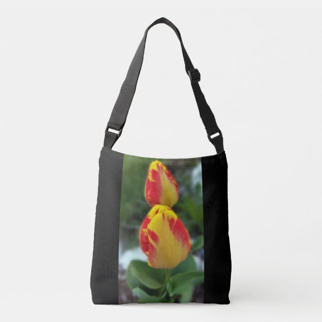 Sac Ajustable tulipe rouge jaune (Devant)