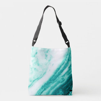 Sac Ajustable Turquoise et Marbre blanc