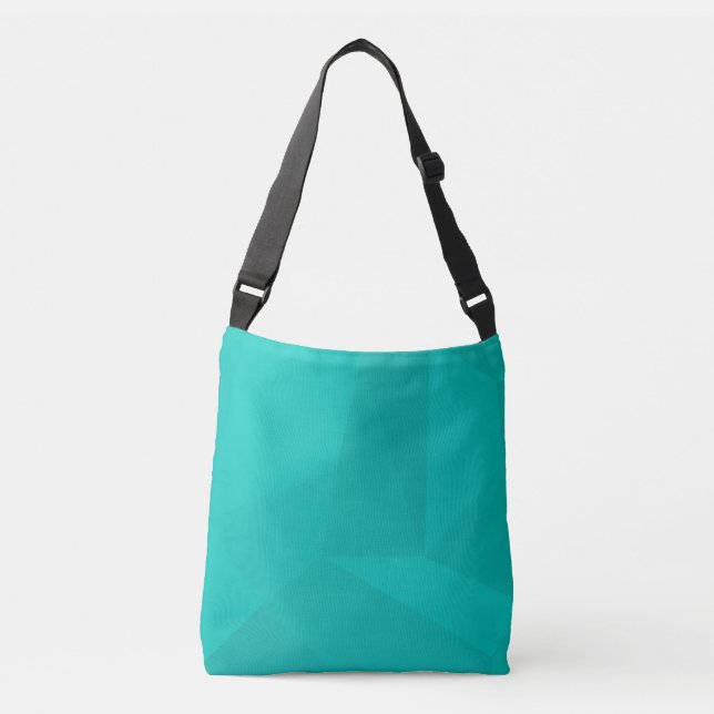 Sac Ajustable Turquoise, moderne, cool, art géométrique tendance (Devant)