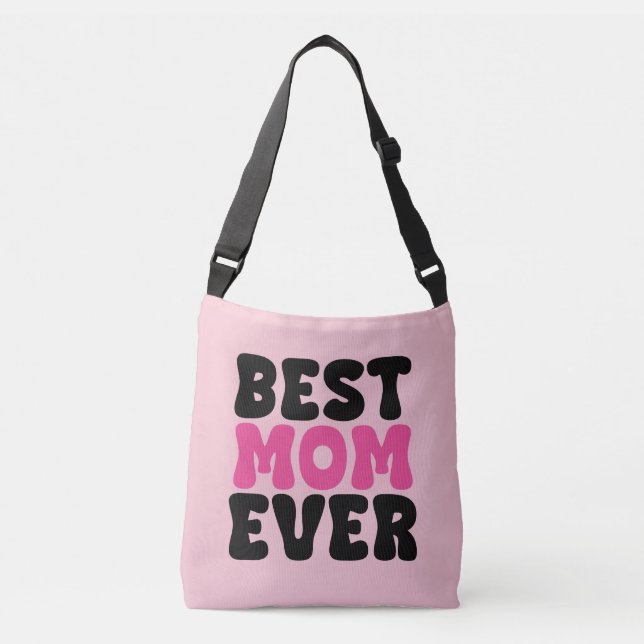 Sac Ajustable Typhographie de la meilleure maman jamais (Devant)