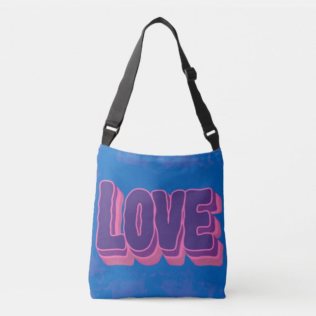 Sac Ajustable Typographie d'amour audacieuse (Devant)