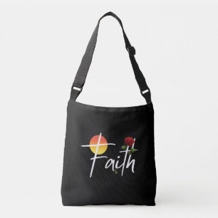 Sac Ajustable Typographie de la foi avec des roses