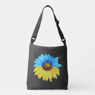 Sac Ajustable Ukraine aquarelle tournesol bleu jaune drapeau
