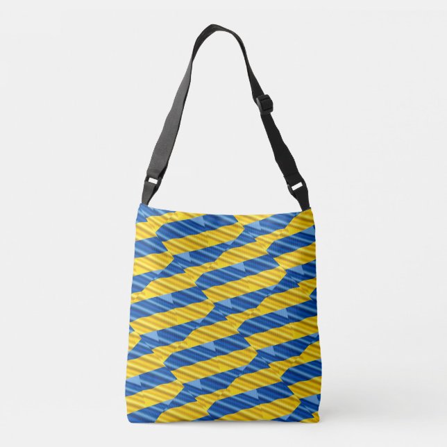 Sac Ajustable Ukraine bleue et jaune Inspiration de la paix anti (Dos)
