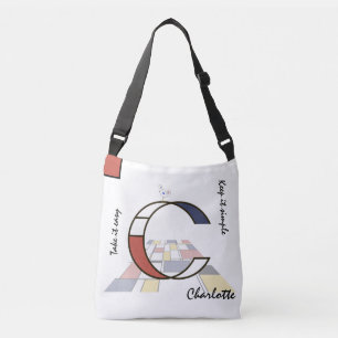 Sac Ajustable Un agréable néoplasticisme Art Monogramme. Lettre