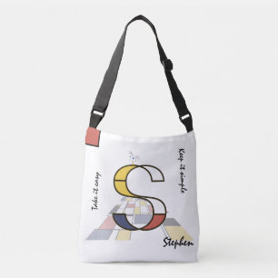 Sac Ajustable Un agréable néoplasticisme Art Monogramme. Lettre 