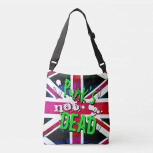 Sac Ajustable Un graffiti inspiré Punk's Not Dead Union Jack