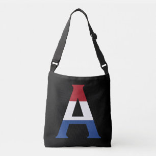 Sac Ajustable Un monogramme superposé sur le drapeau NLD sur cbb