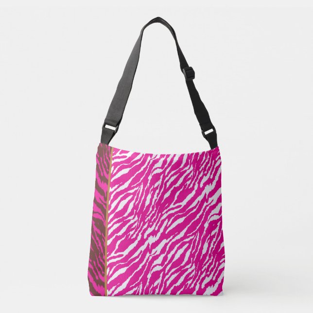 Sac Ajustable Un motif floral complexe en rose et blanc, art (Devant)