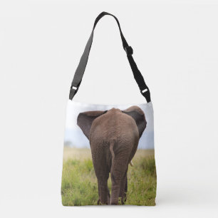 Sac Ajustable Un seul éléphant marchant sur la prairie, Afrique