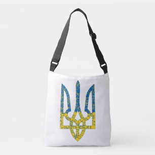 Sac Ajustable Un trident ukrainien texturé drapeau d'Ukraine cou
