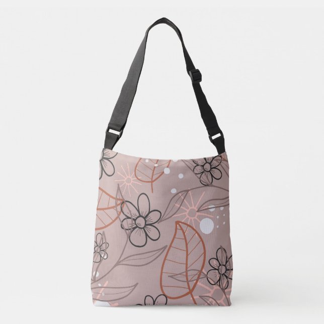 Sac Ajustable Une fleur et des Feuilles à lunettes (Devant)