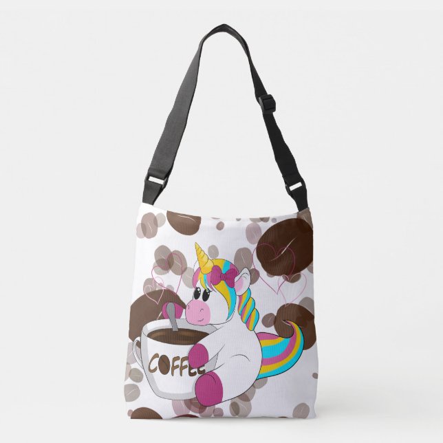 Sac Ajustable Unicorn with coffee (Devant)
