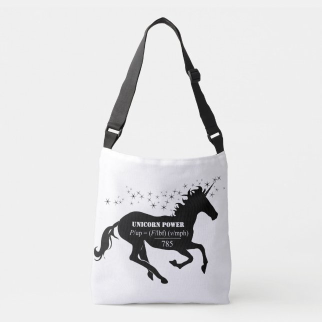 Sac Ajustable Unicorne Power Fake Math Formula drôle (Devant)